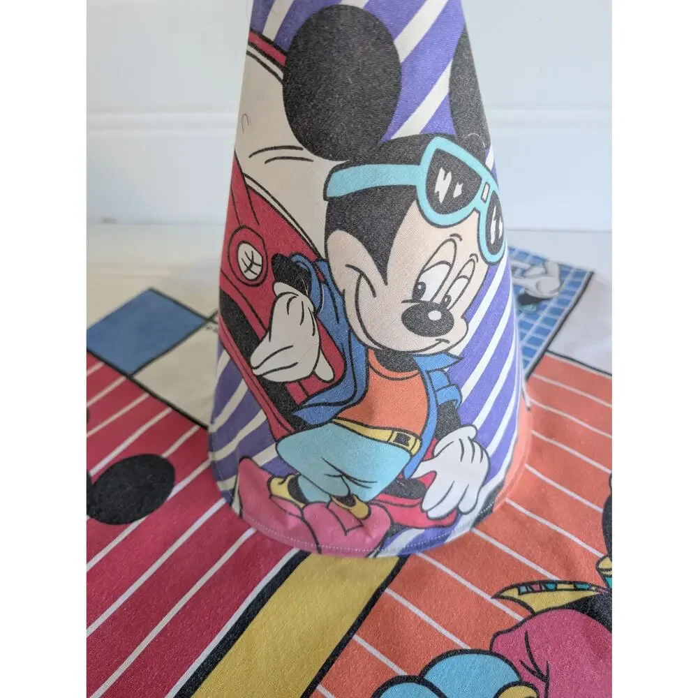 Handmade Upcycled Mickey Mouse Whimsy Floppy Witch Hat - 6